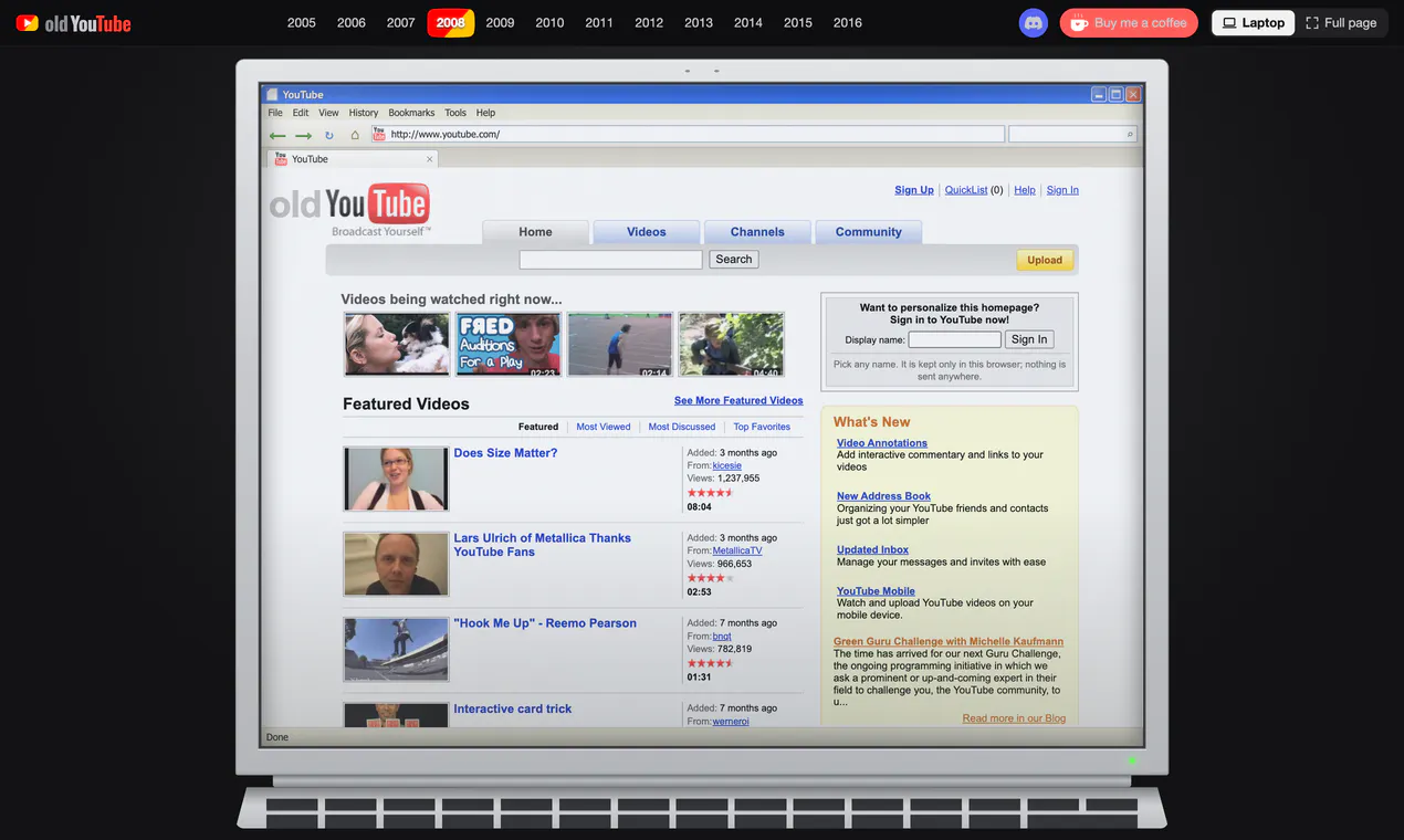 OldYouTube gallery image