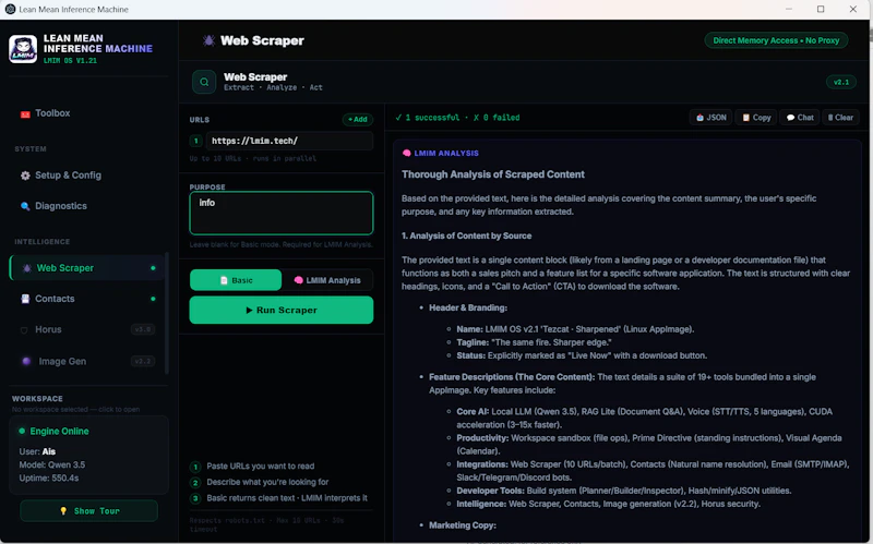 LMIM OS v2.1 'Tezcat · Sharpened screenshot 6