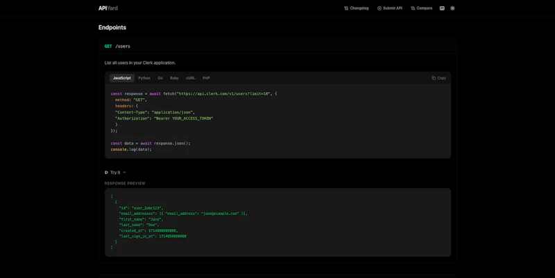 APIYard screenshot 3