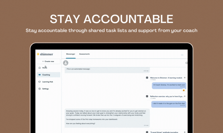Shimmer Web App - Достичь своего полного потенциала, ваш путь медиа 7
