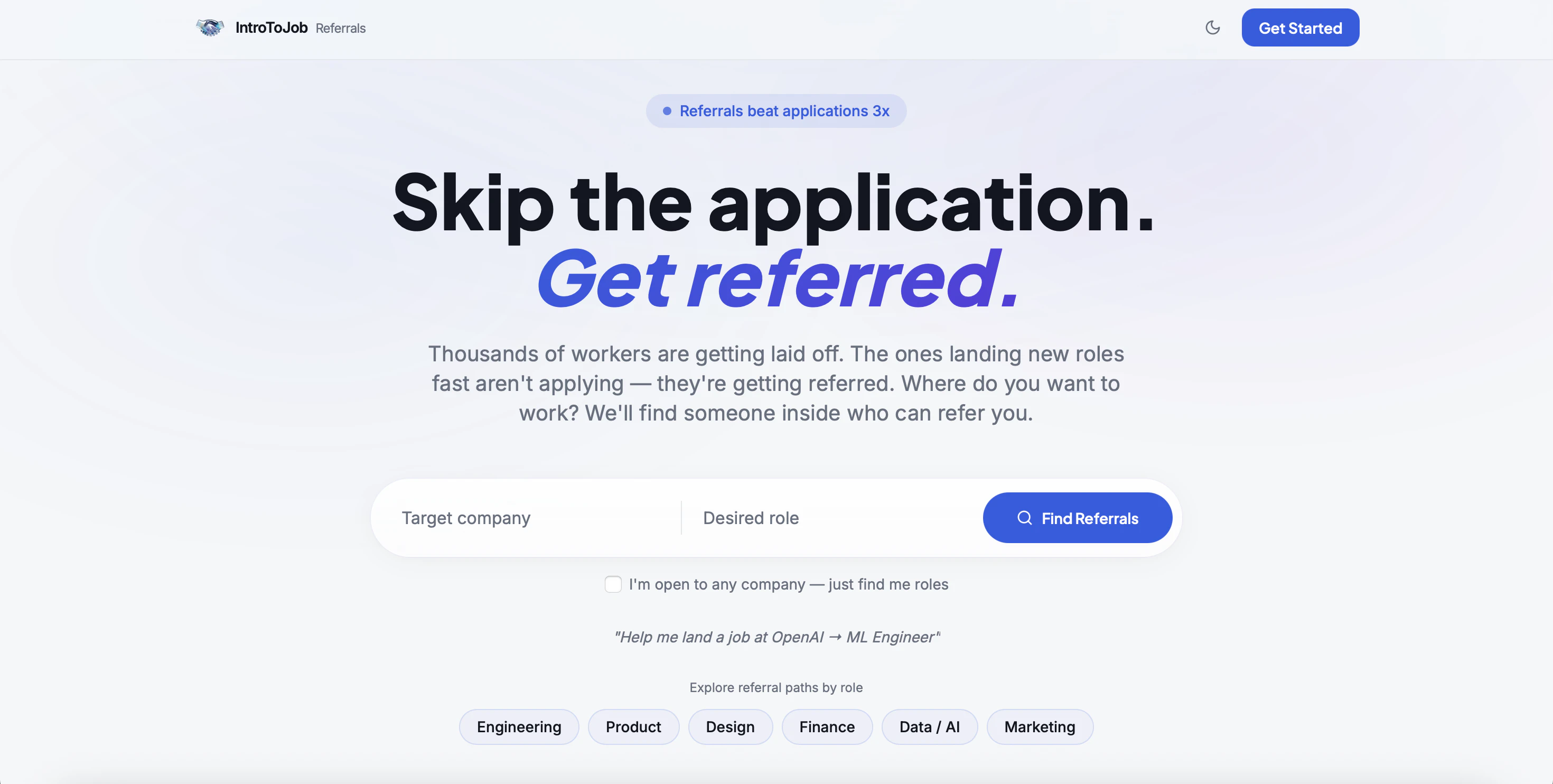 IntroToJob Referrals