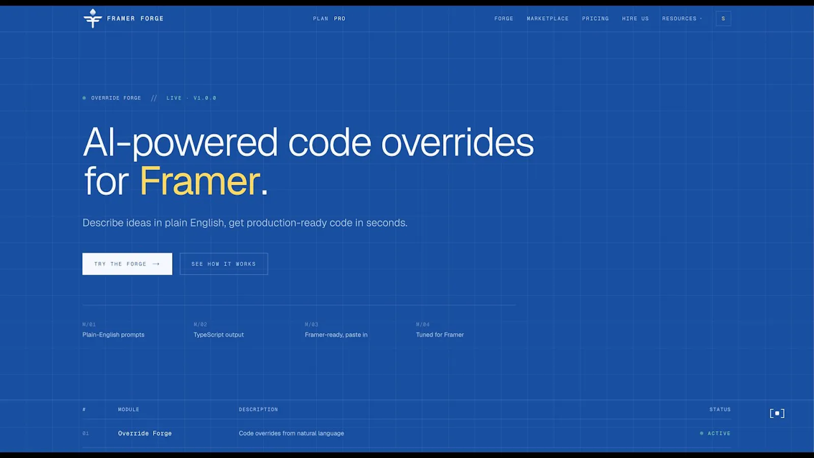 Framer Forge screenshot 1 (video preview)