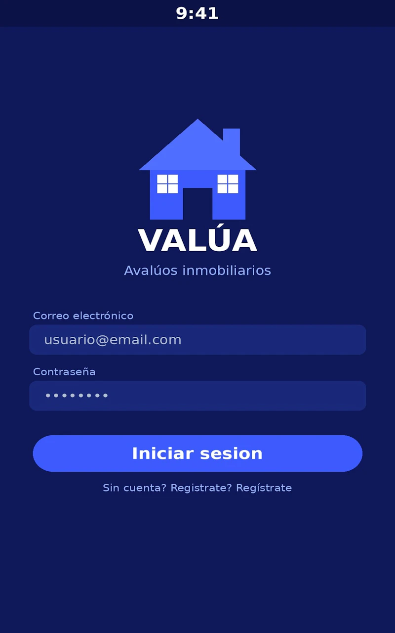 Valúa — App de Avalúos Inmobiliarios screenshot 1