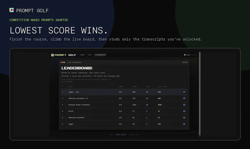 Prompt Golf screenshot 3