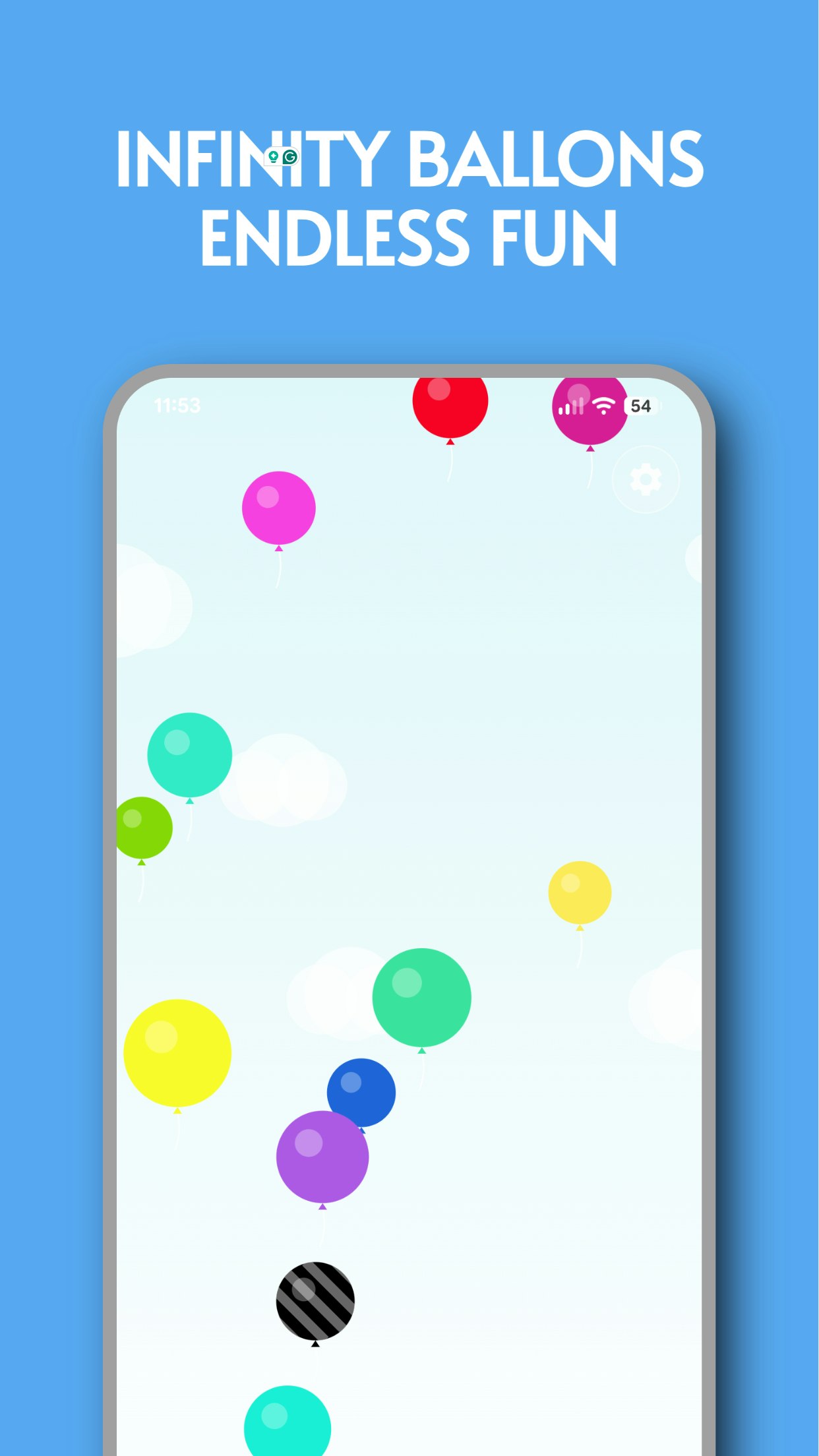 Balloon Pop Infinite - Main product screenshot demonstrating key features and user interface