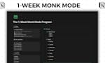 1-Week Monk Mode Program image