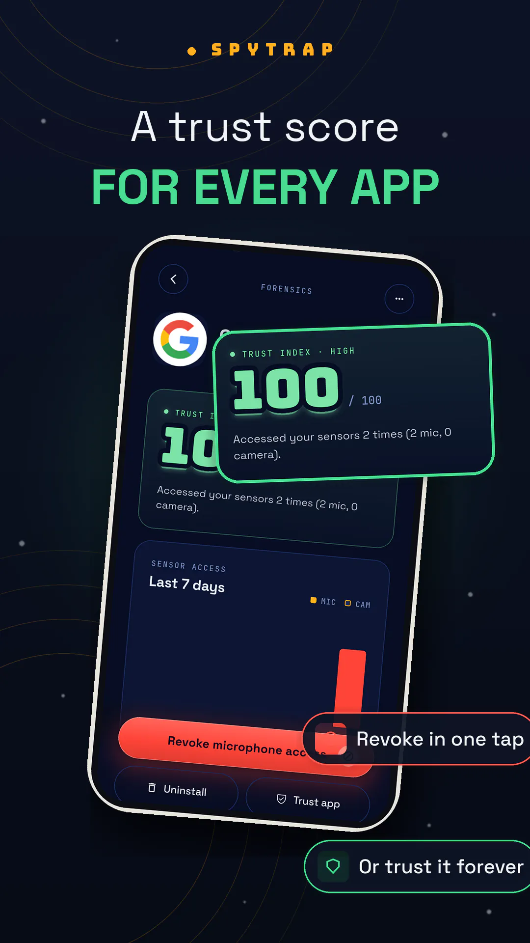 Spytrap — Is an app watching you? gallery image