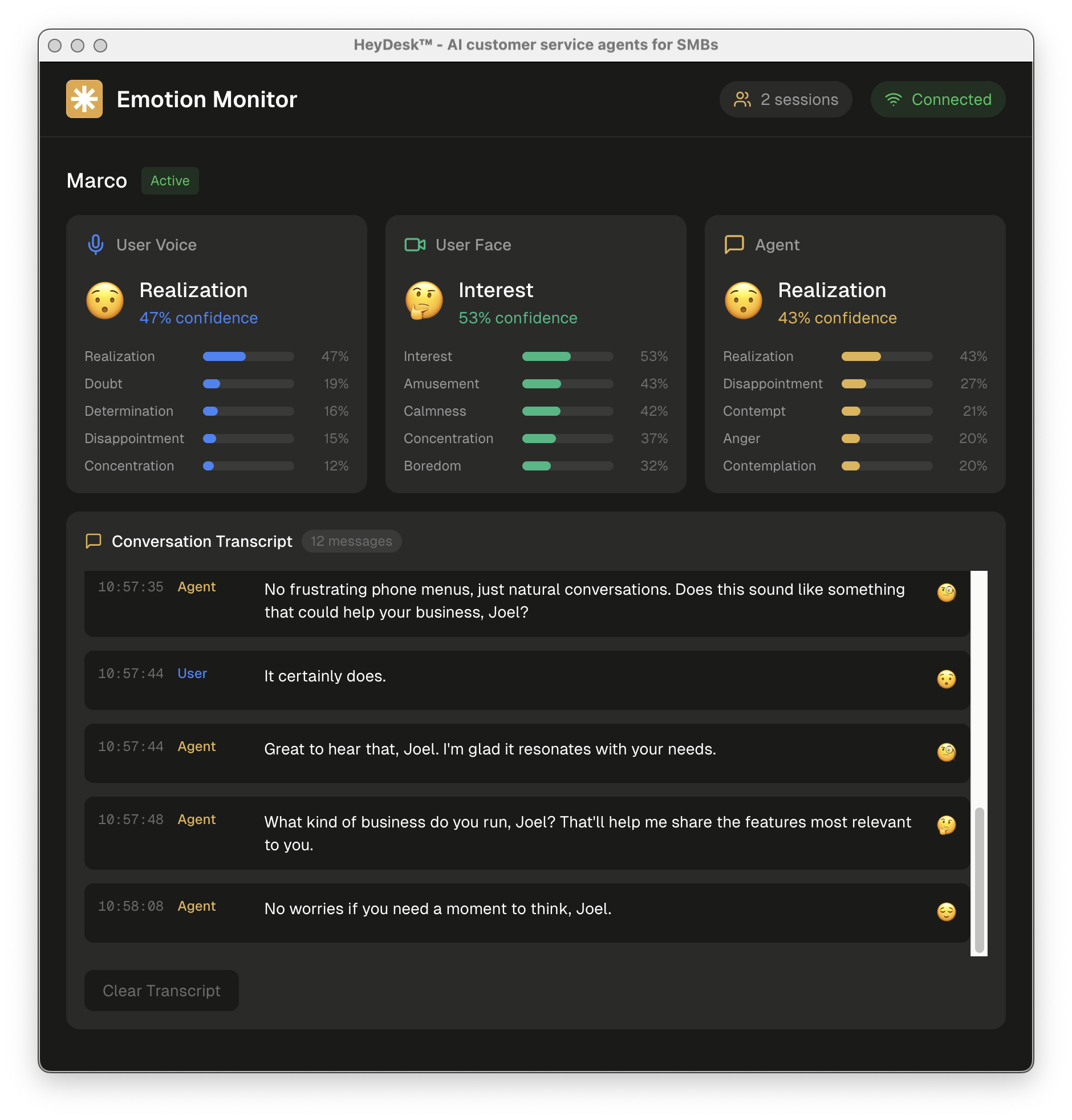 HeyDesk™ - Screenshot 2 showing product features and functionality