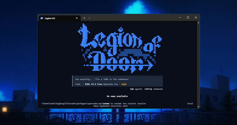 Legion CLI screenshot 1