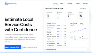 Service Pricing Tool gallery image
