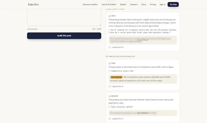 FairHire screenshot 2