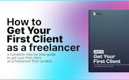 How to Get Your First Client media 1