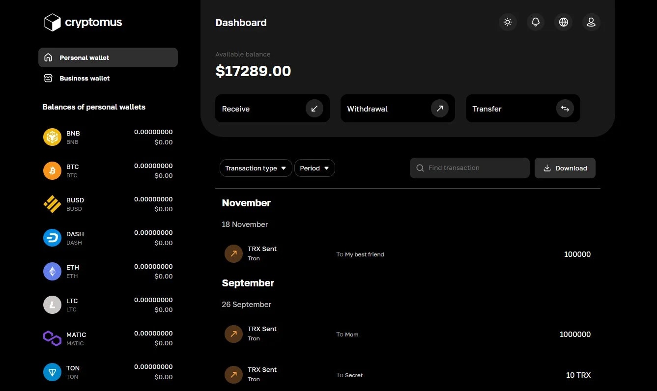 Media Cryptomus - Cryptomus.com là bộ xử lý thanh toán và ví ở một nơi 2