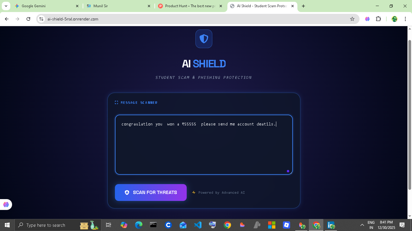 AI Shield Pro - Screenshot 2 showing product features and functionality