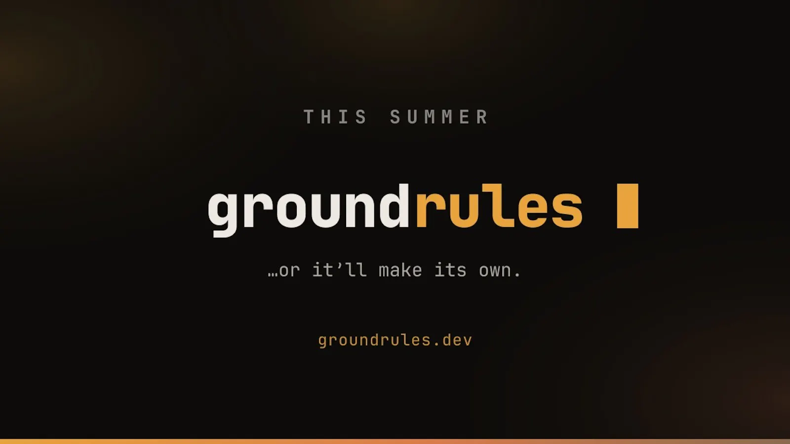 Groundrules screenshot 1 (video preview)
