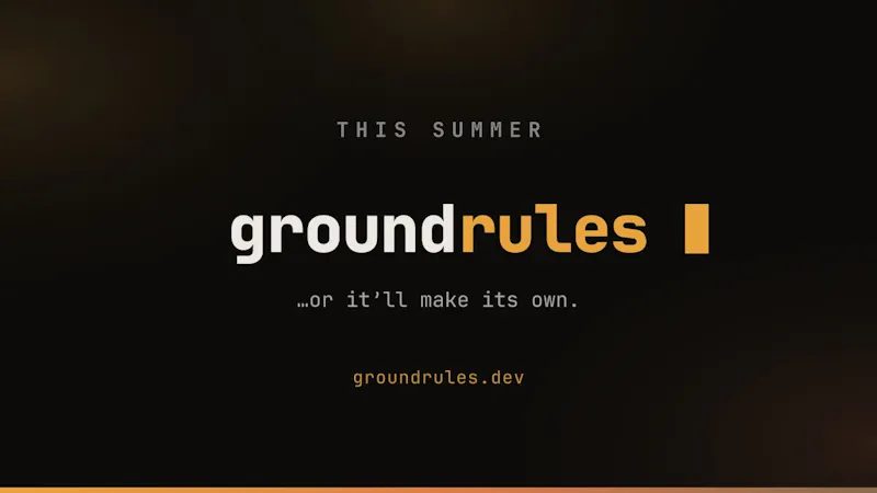 Groundrules screenshot 1 (video preview)