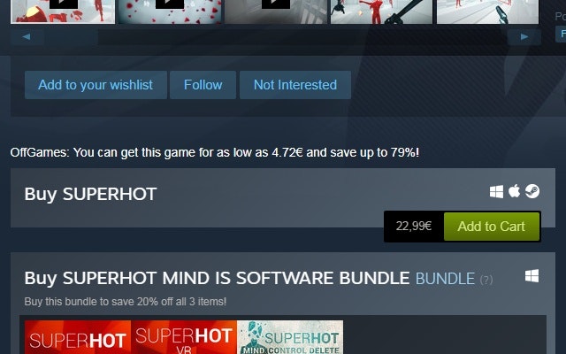 OffGames Steam Extension gallery image