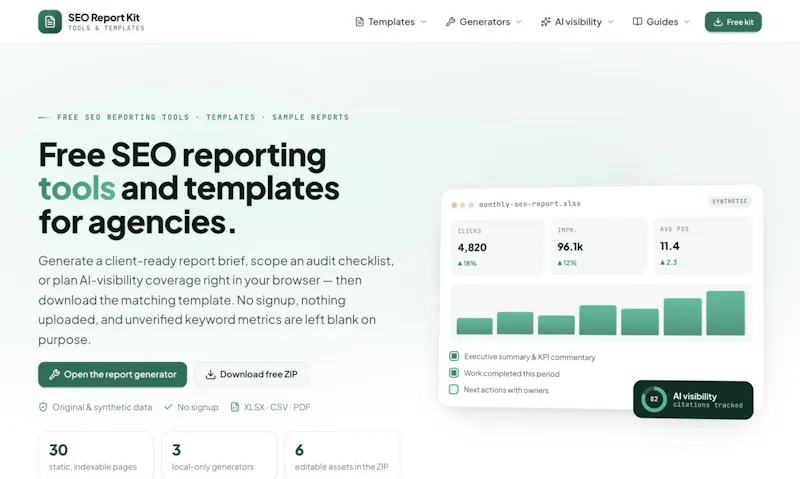 SEO Report Kit screenshot 1
