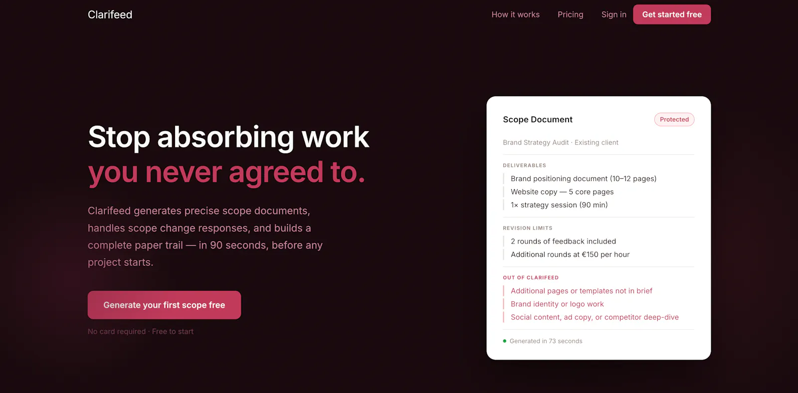 Clarifeed screenshot 1