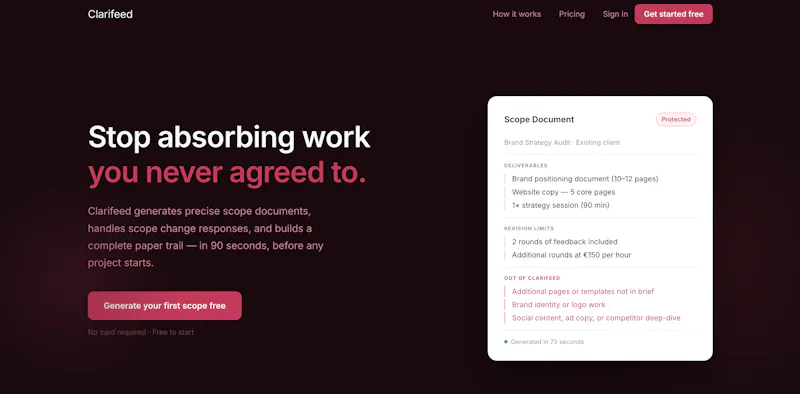 Clarifeed screenshot 1