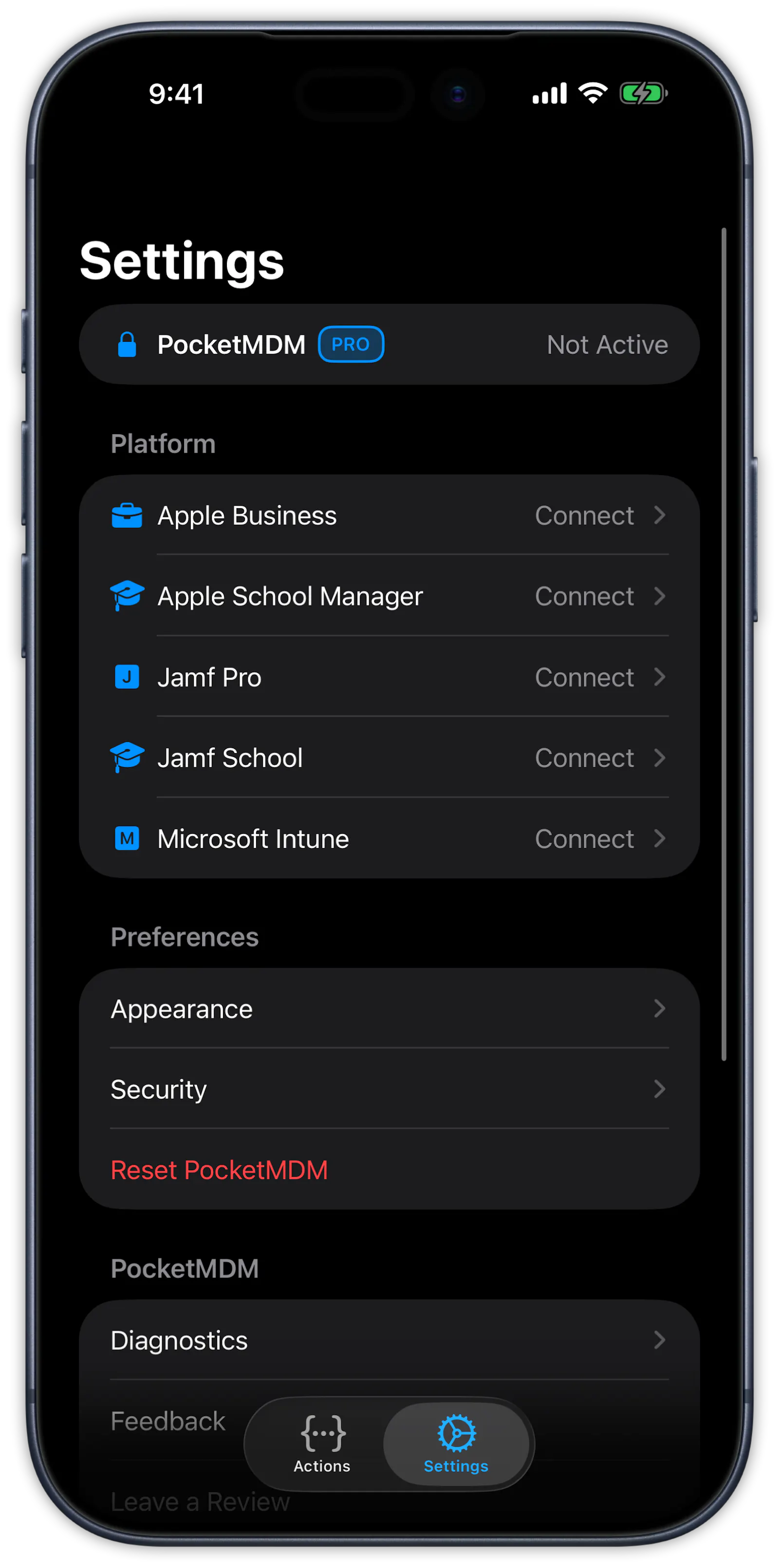 PocketMDM screenshot 2