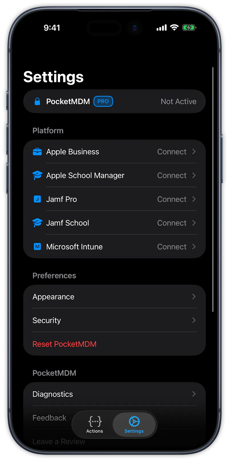 PocketMDM screenshot 2