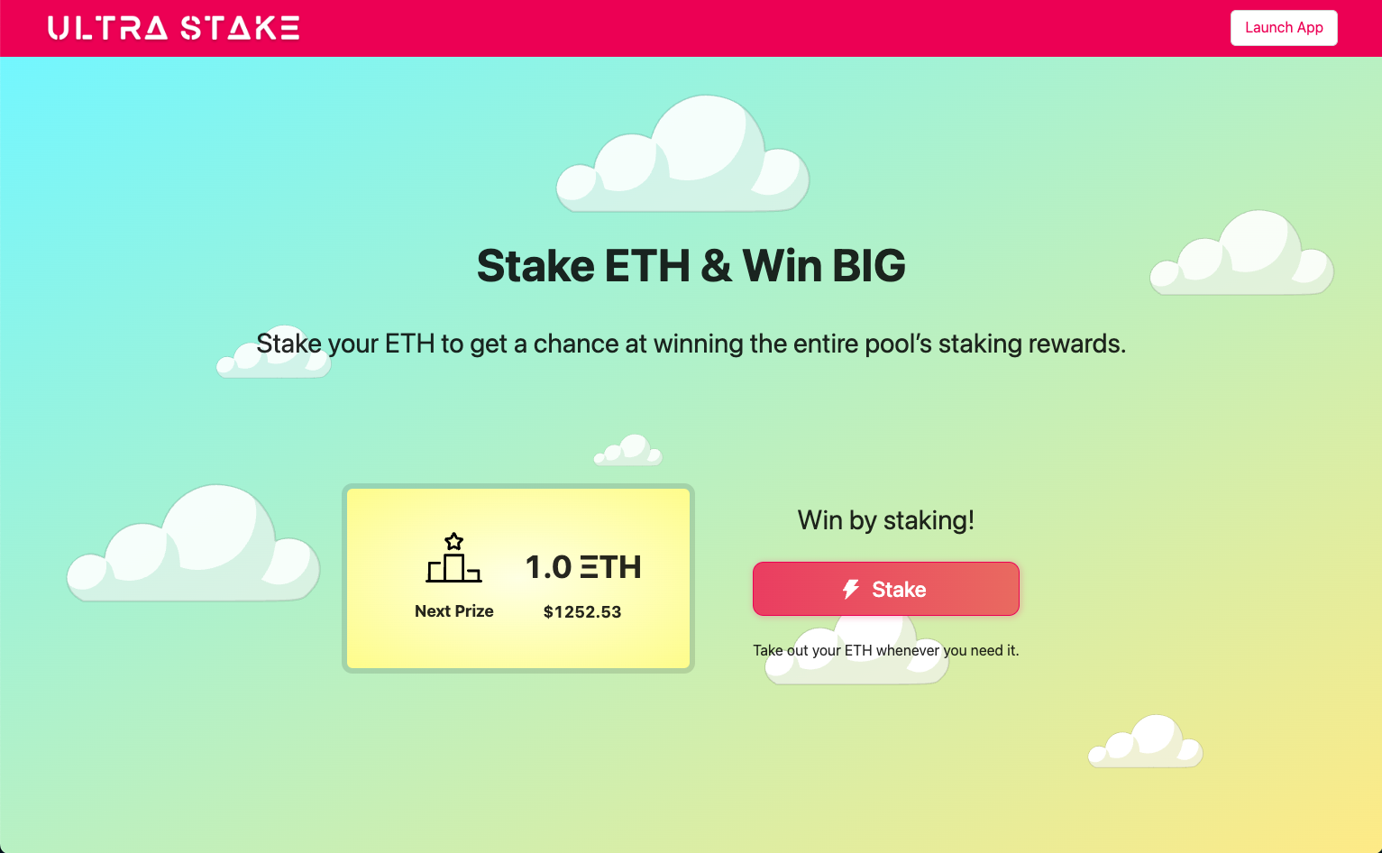 Ultrastake Eth - 股份有機會永遠贏得1個獎項，永遠不會輸。 media 3