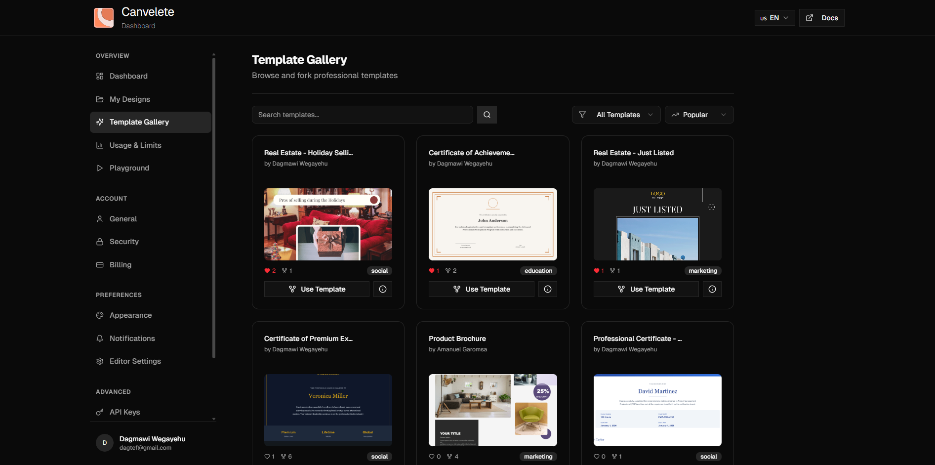 Canvelete - Screenshot 2 showing product features and functionality