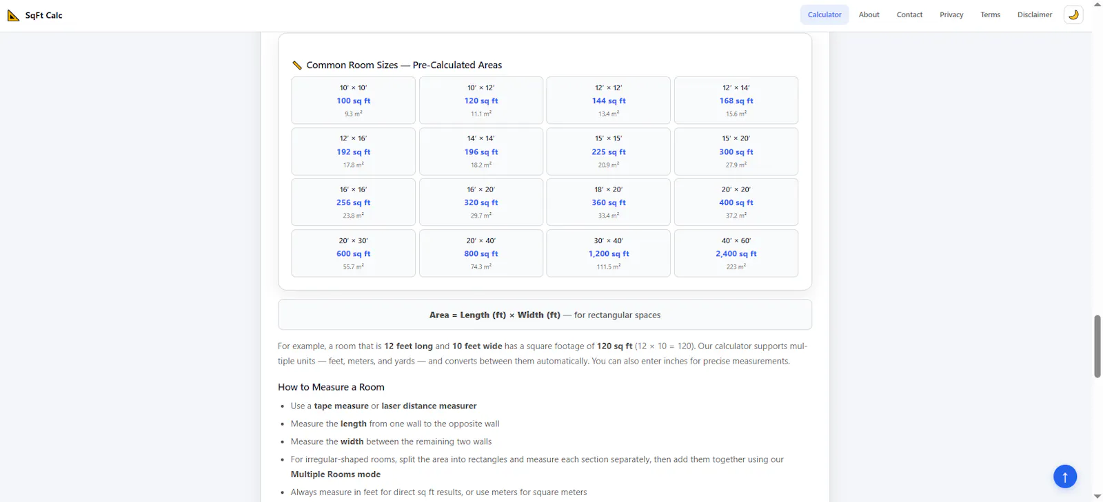 Square Footage Calculator screenshot 7
