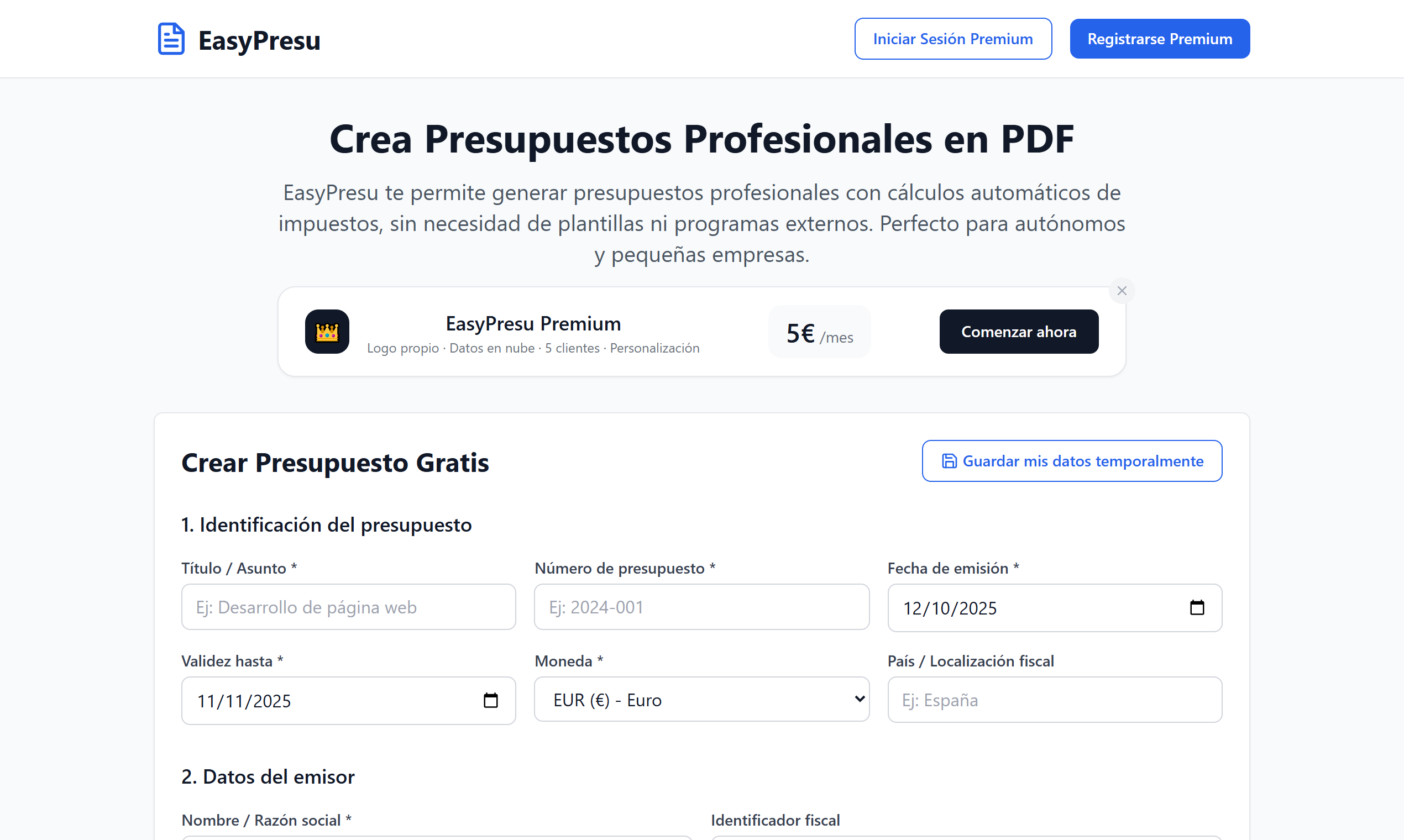 EasyPresu gallery image