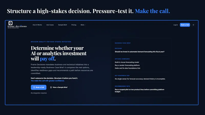 Frame Decisions screenshot 3