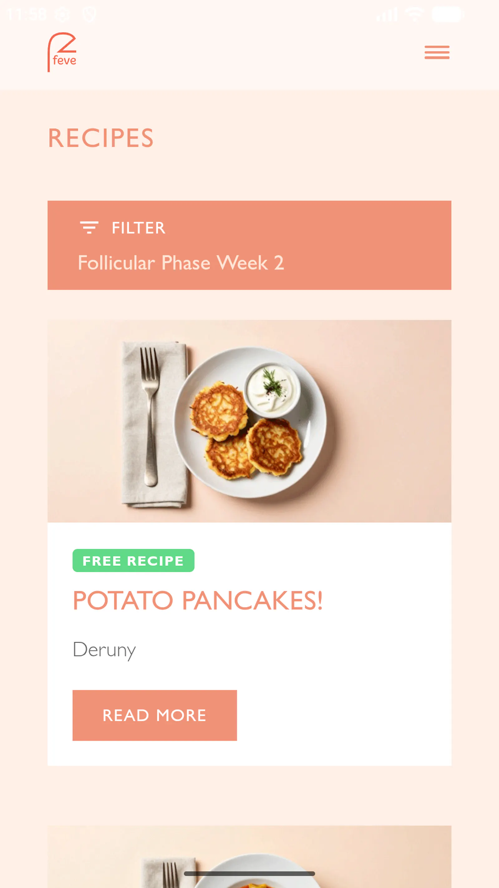Feve: Ovulation Tracker & Diet screenshot 6