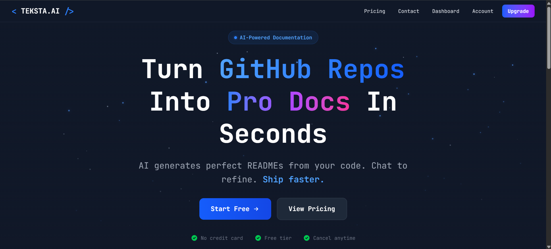 Teksta Ai - Main product screenshot demonstrating key features and user interface