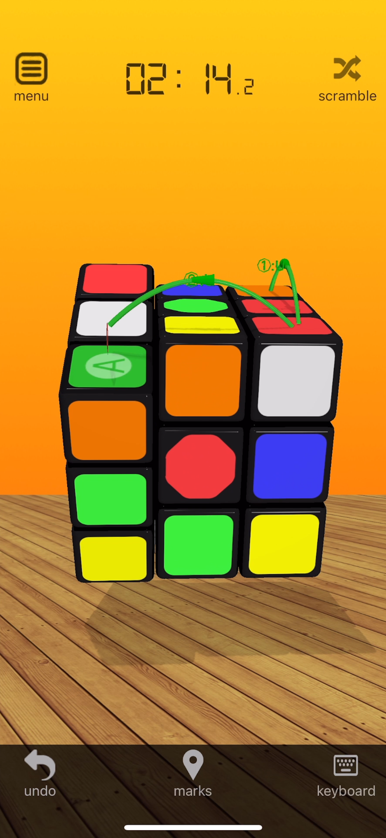 Solvente de cubos de Rubik 3d - Resuelve el cubo de Rubik con la cámara de iPhone;¡Juega 3d Rubiks Cube! media 7