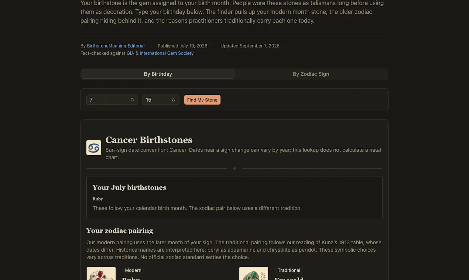 Birthstone Meaning screenshot 2