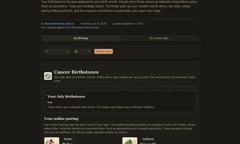 Birthstone Meaning screenshot 2