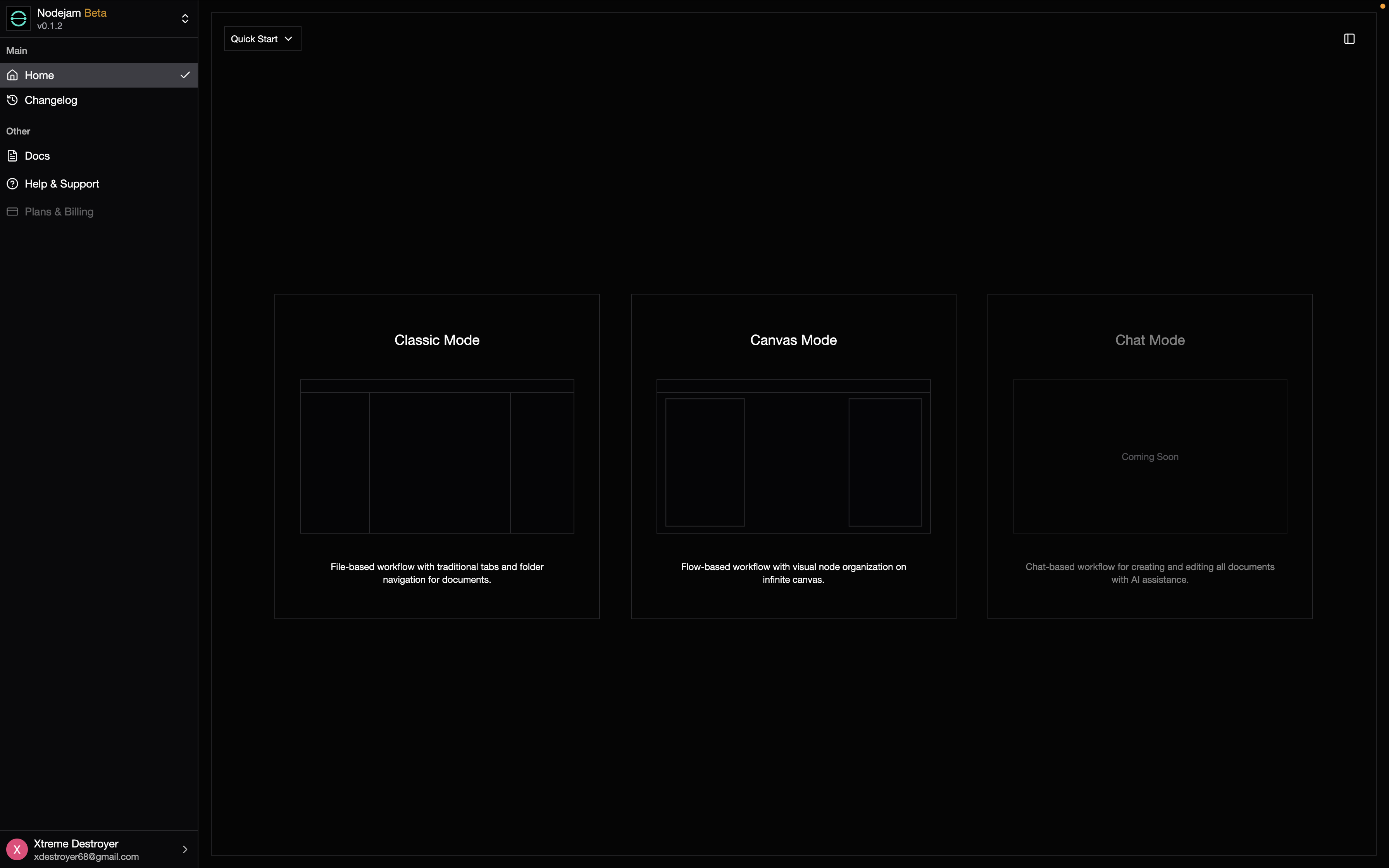 Nodejam - Screenshot 3 showing product features and functionality