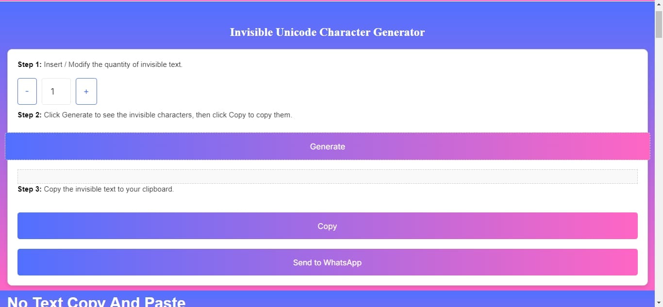 No Text - Create blank space & invisible characters in zero time! media 3