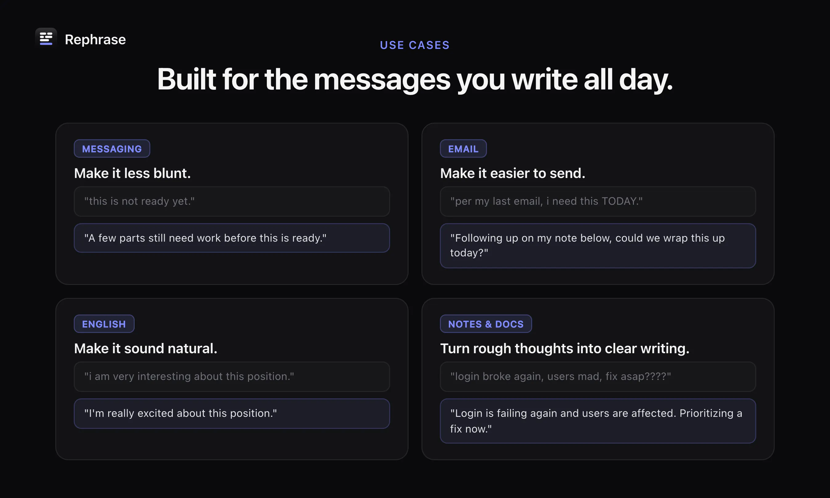 Rephrase gallery image