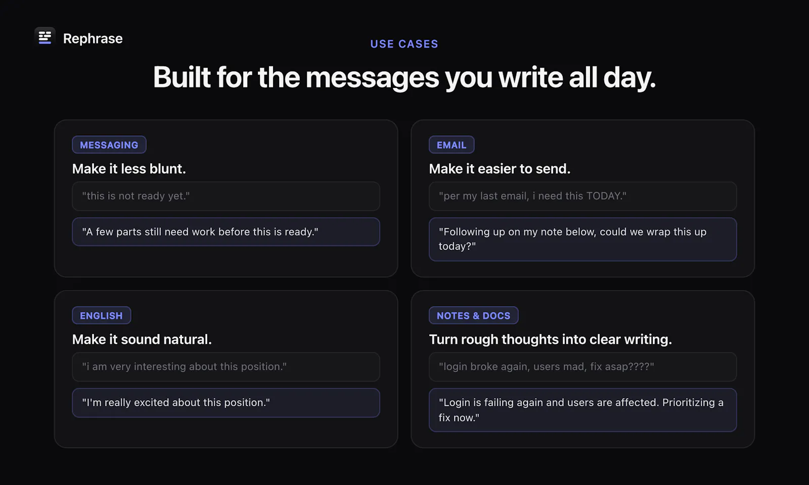 Rephrase screenshot 3