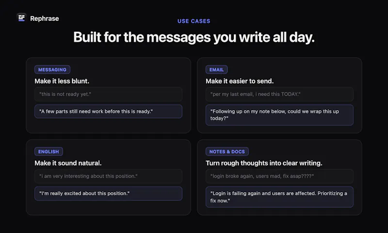 Rephrase screenshot 3