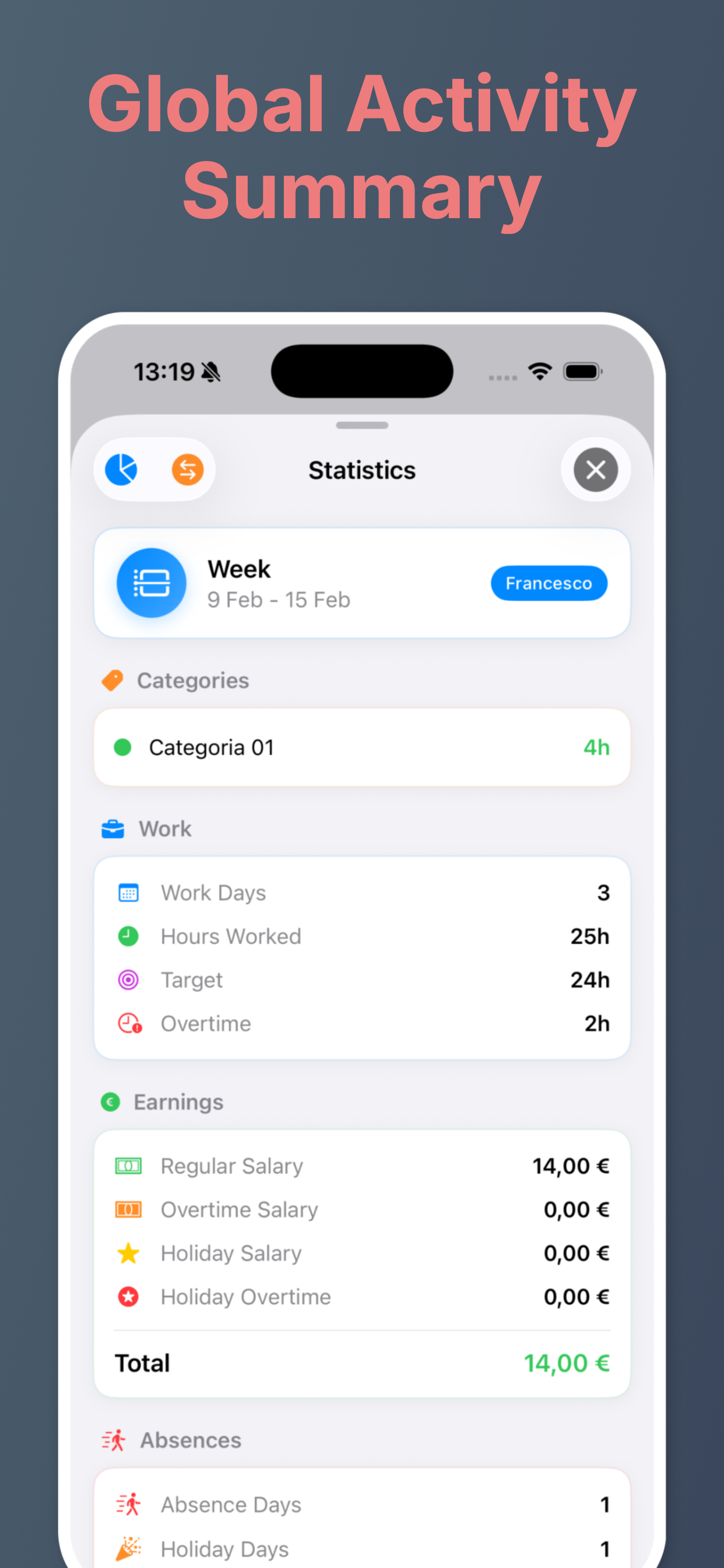 Tymo -  Work Hours & Shift Log gallery image