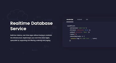 Rapid - Real-time Database Service gallery image