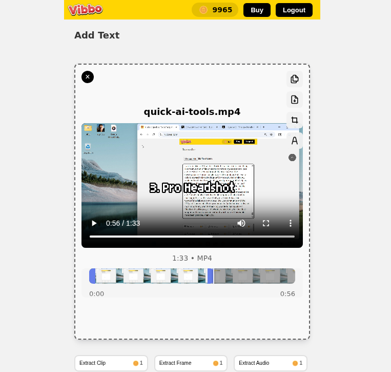 Vibbo AI - Screenshot 2 showing product features and functionality
