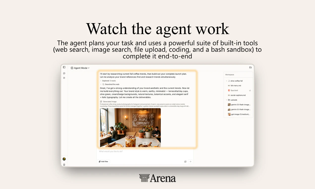 Arena Agent Mode screenshot 4