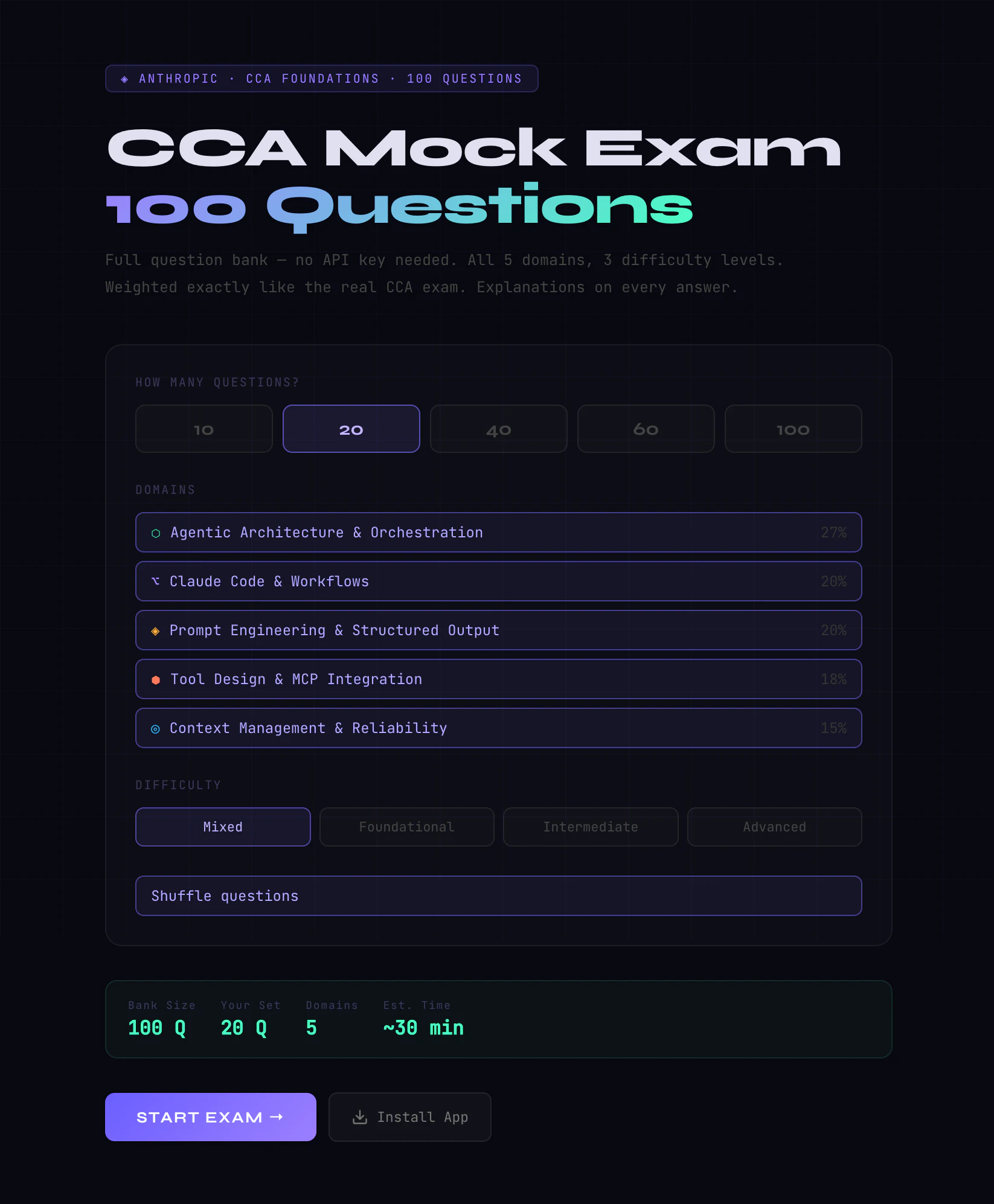CCA Foundations Mock Exam 대표 미리보기