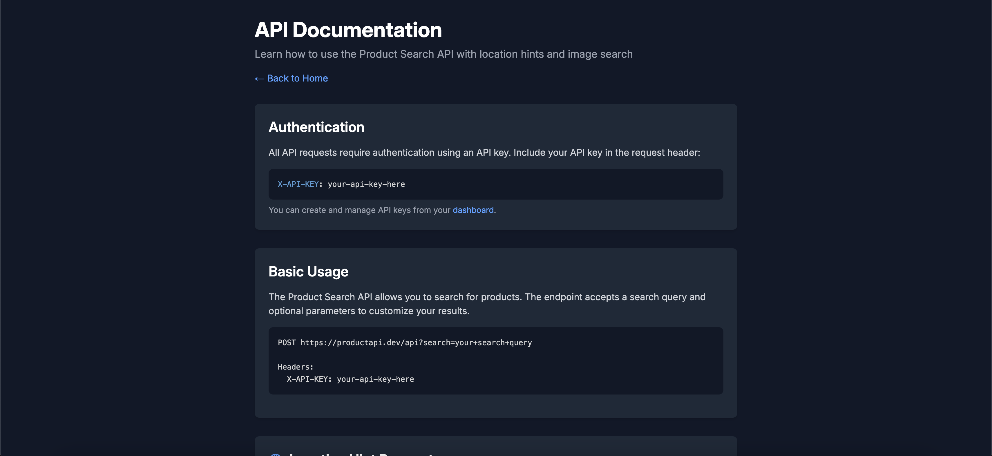 The Product API - Screenshot 3 preview