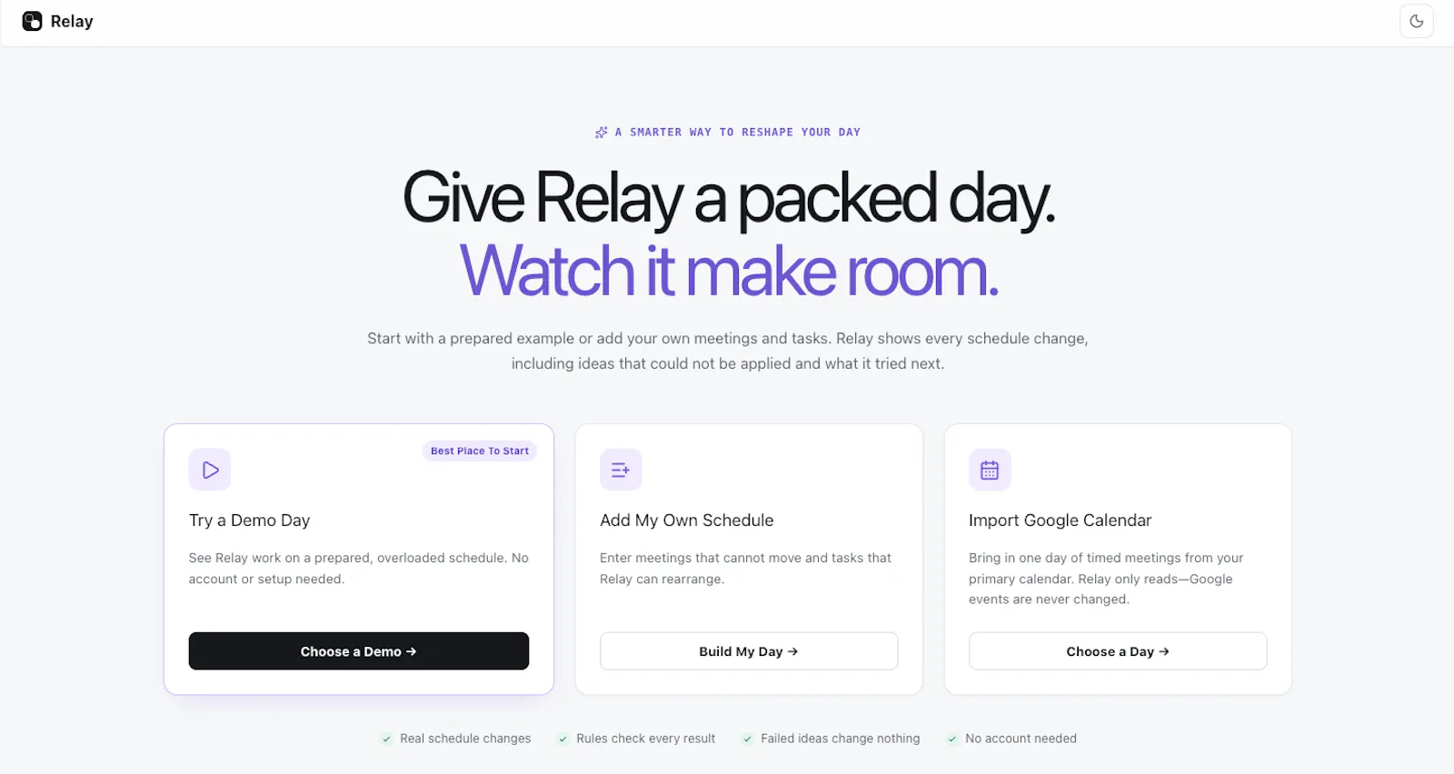 Relay — Autonomous workday repair screenshot 2
