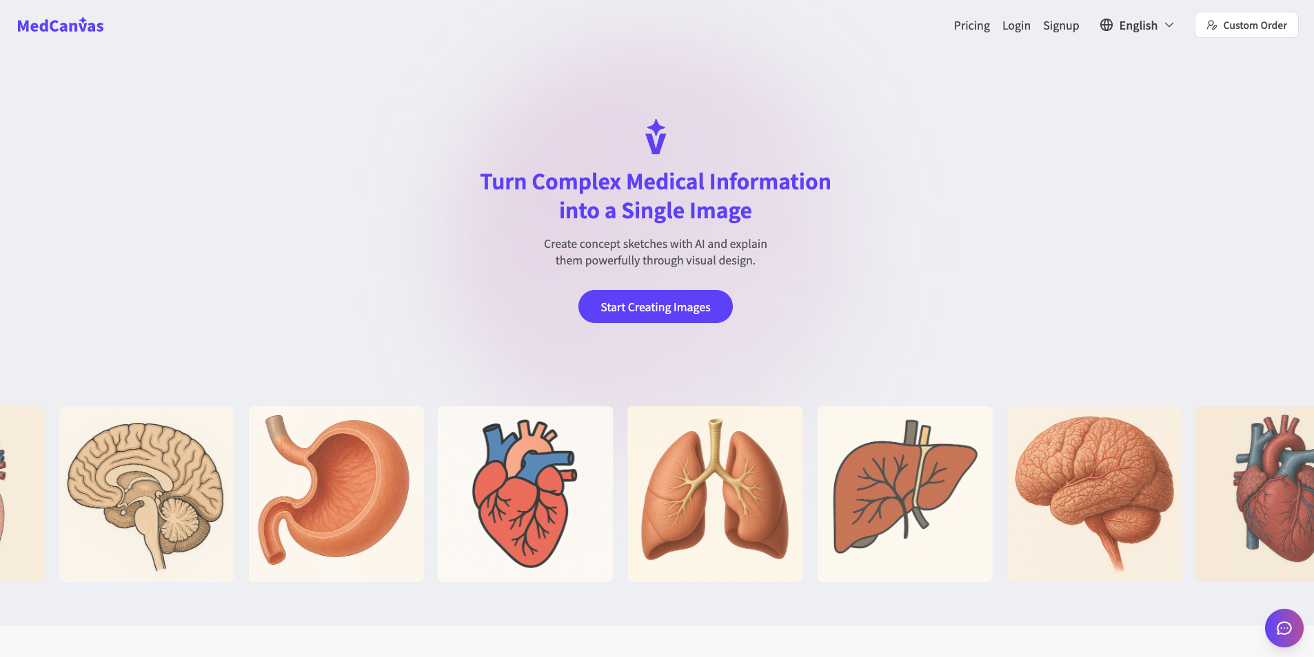 MedCanvas - Main product screenshot demonstrating key features and user interface