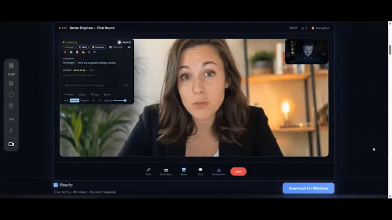Heario.ai screenshot 1 (video preview)